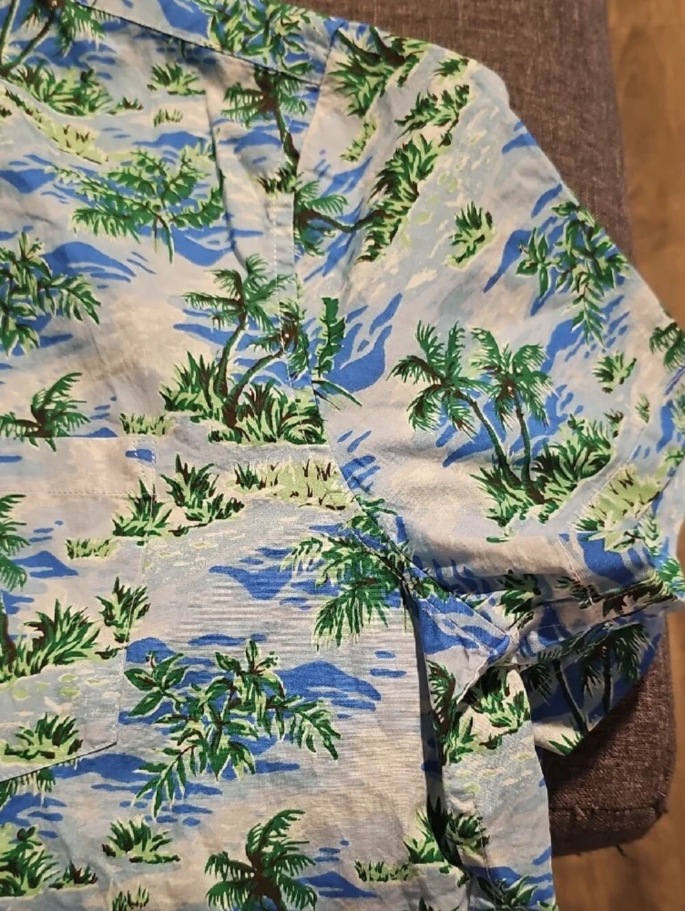 NWT J. Crew Tropical Palm Short Sleeve Shirt Hawaiian Button Down Men  Xlarge